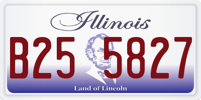 IL license plate B255827
