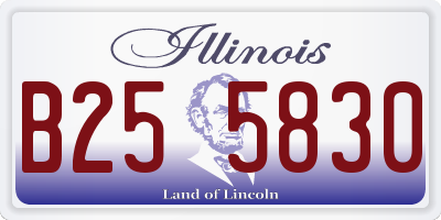 IL license plate B255830