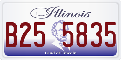 IL license plate B255835