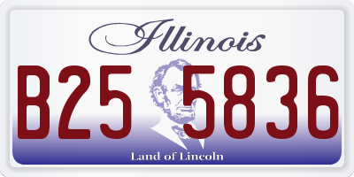 IL license plate B255836