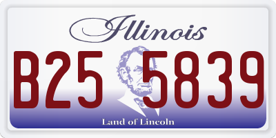 IL license plate B255839