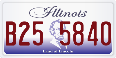 IL license plate B255840