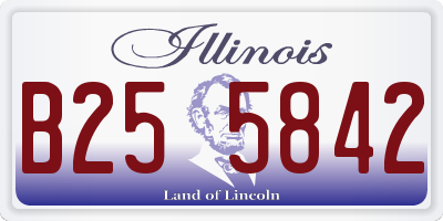 IL license plate B255842