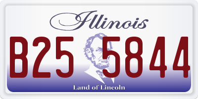 IL license plate B255844