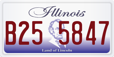 IL license plate B255847