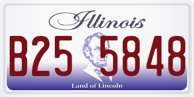 IL license plate B255848