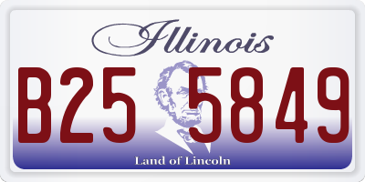 IL license plate B255849