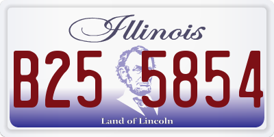 IL license plate B255854
