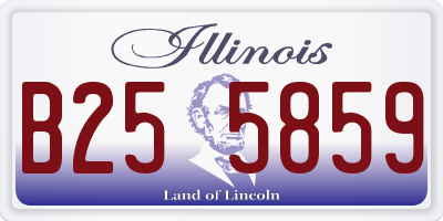 IL license plate B255859