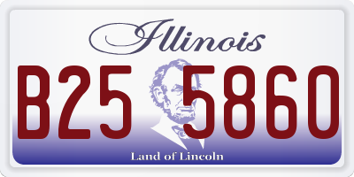 IL license plate B255860