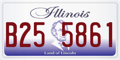 IL license plate B255861