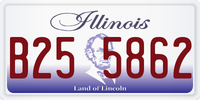 IL license plate B255862