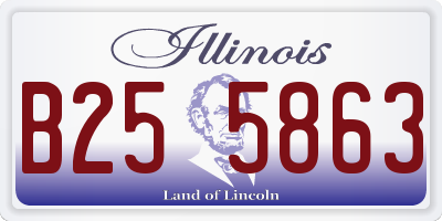 IL license plate B255863