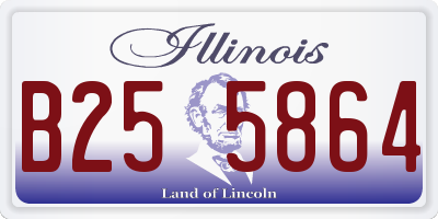IL license plate B255864