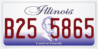IL license plate B255865