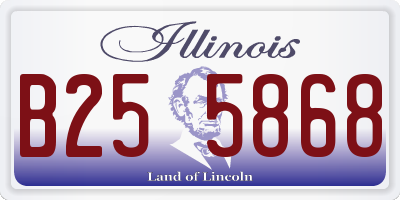 IL license plate B255868