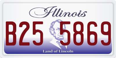 IL license plate B255869