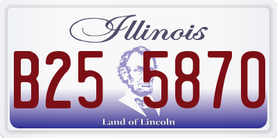 IL license plate B255870