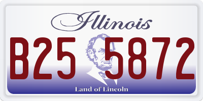 IL license plate B255872