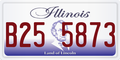 IL license plate B255873
