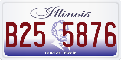 IL license plate B255876
