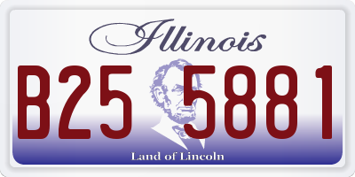 IL license plate B255881