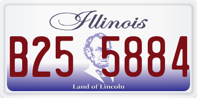 IL license plate B255884