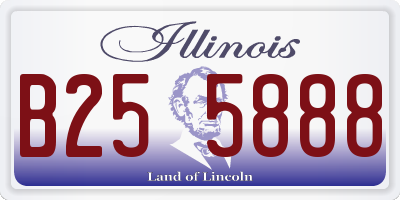 IL license plate B255888