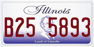 IL license plate B255893