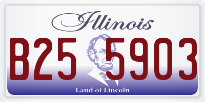 IL license plate B255903