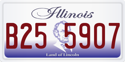 IL license plate B255907