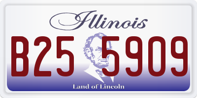 IL license plate B255909