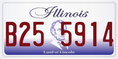 IL license plate B255914