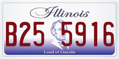 IL license plate B255916