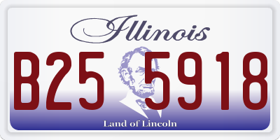 IL license plate B255918