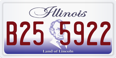 IL license plate B255922