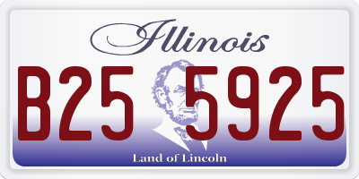 IL license plate B255925