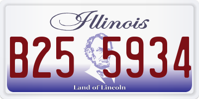 IL license plate B255934