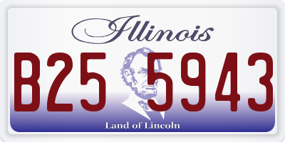 IL license plate B255943