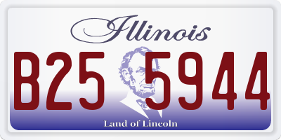 IL license plate B255944