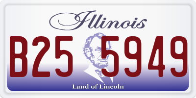 IL license plate B255949