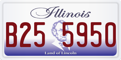 IL license plate B255950