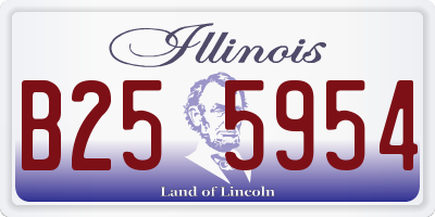 IL license plate B255954