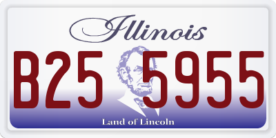 IL license plate B255955