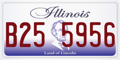 IL license plate B255956