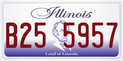 IL license plate B255957