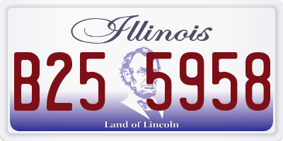 IL license plate B255958