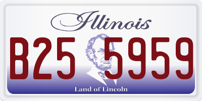 IL license plate B255959