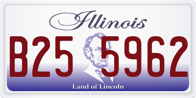 IL license plate B255962