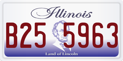 IL license plate B255963